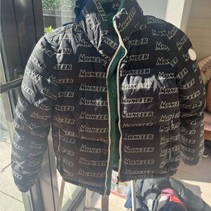 Moncler Black and Green Reversible Jacket